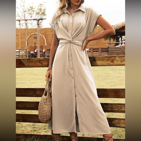 Classic button front dress - Picture 6 of 16